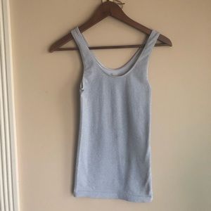 Sparkly Silver Tank top